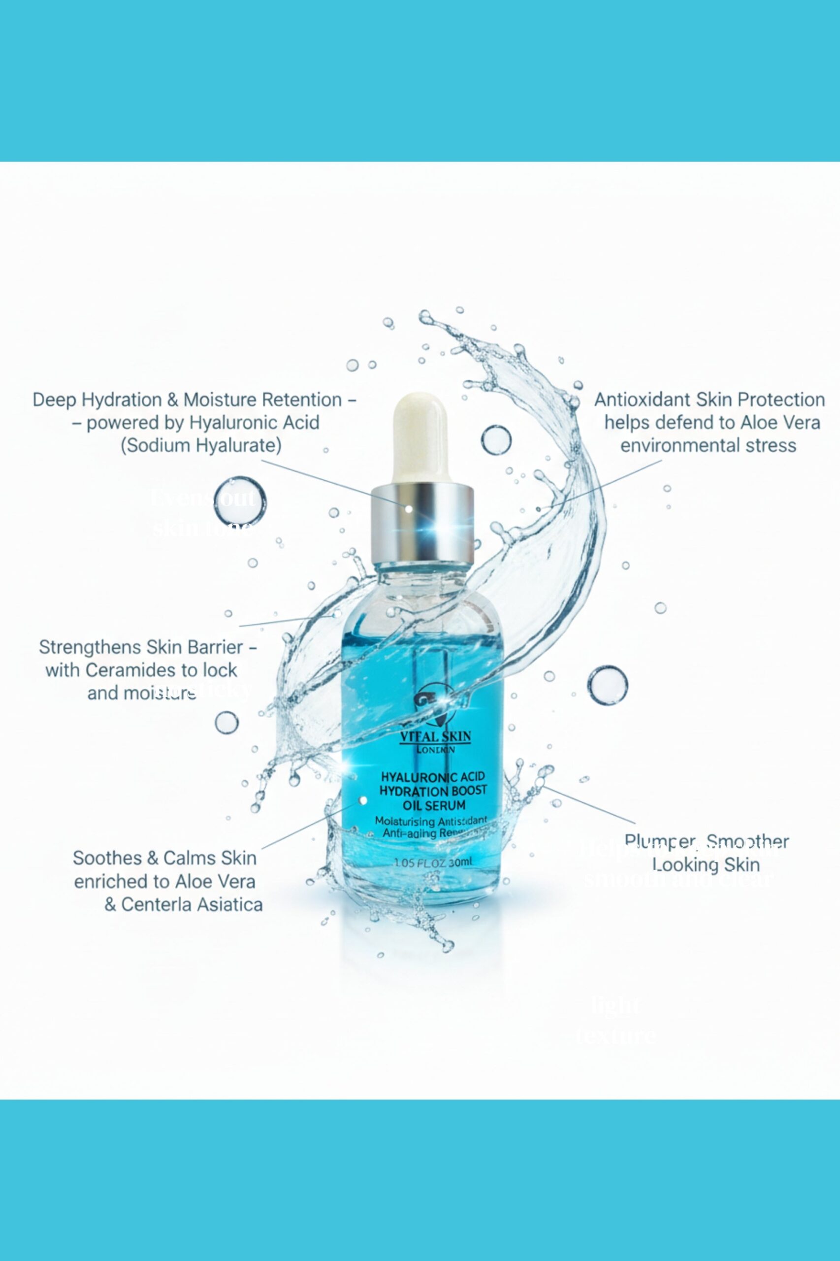 Hyaluronic Acid Oil Serum for Skin Hydration - Imagen 2