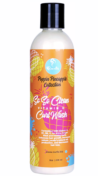 Curls Poppin Pineapple So So Clean Vitamin C Curl Wash 236 ml - Imagen 4